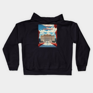 Chateau de Versailles France Tourism Vintage Poster Kids Hoodie